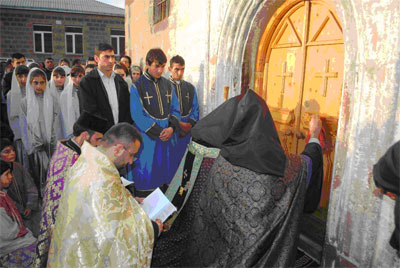 In Merenia village of Akhalkalaki region Surb Astvatsatsin church  (Holy Mother of God) was sanctified