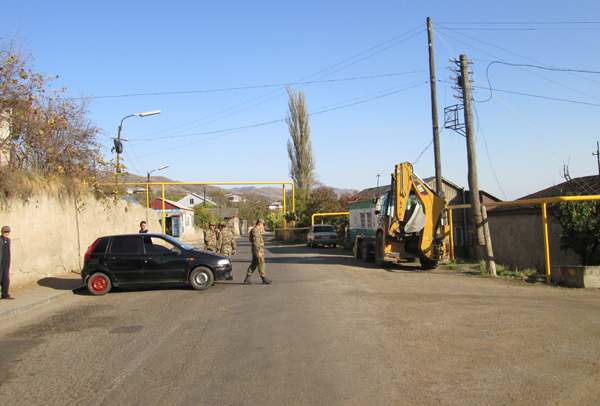 Artsrun Hovhannisyan. “Large-scale works are underway at the borderline road.”