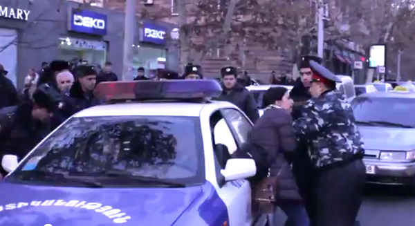 Astghik Gevorgyan. And we were proud that the police officers behave them fairly restrained (Video)