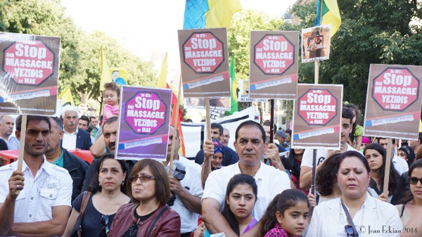 Yazidi: The Armenian community of France supported the Kurdish fight 