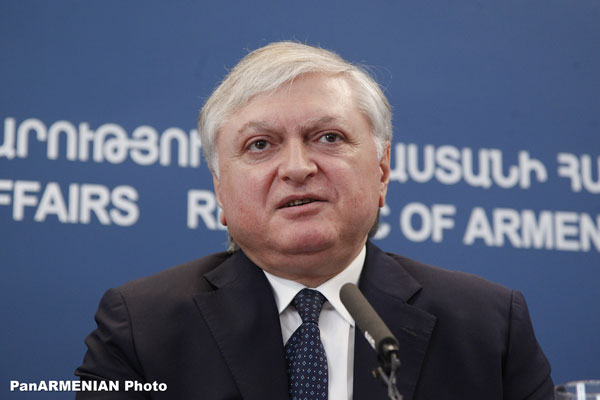Edward Nalbandian. “Azerbaijan is clearly losing the sense of reality and day by day is deepening the gap between itself and the civilized world”