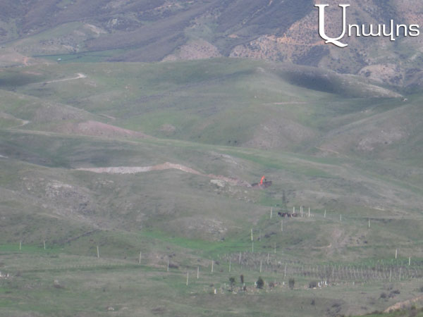 Azerbaijanis continue to strengthen their position on the border of Voskepar