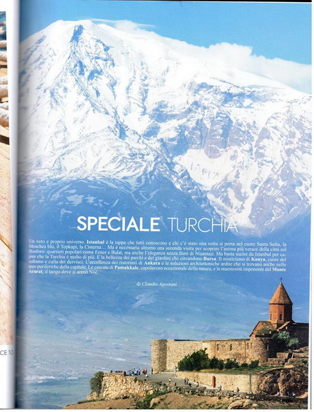 Why does Turkey advertise its tourism attractions by the view of Khor Virap