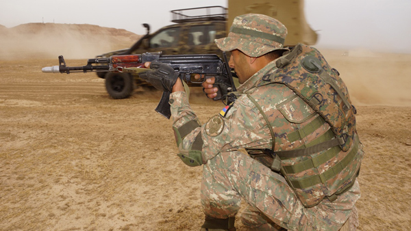 Azerbaijani forces fire more than 165 shots toward the Armenian positions