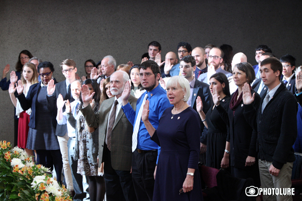 Swearing-In Ceremony for New Peace Corps Volunteers in Armenia