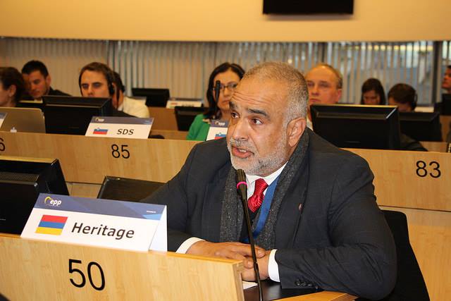 Raffi Hovhannisian addresses European partners