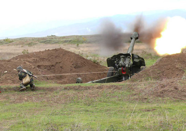 Azerbaijan Army Ppened fire toward Military Positions at Night