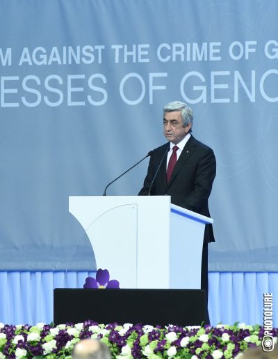 We should state “never again” regardless of price that every one of us should pay: Armenia President