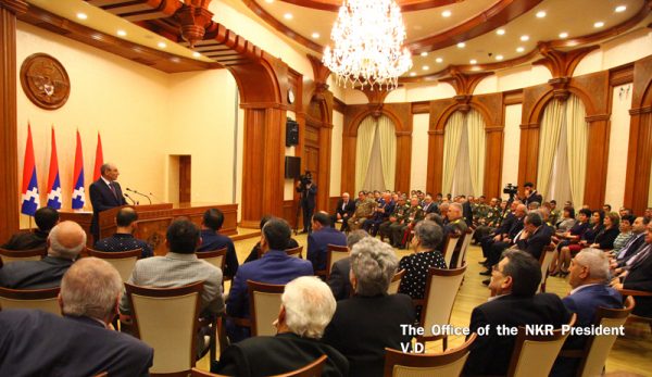 Ceremony of awarding took place at the residence of the Artsakh Republic President