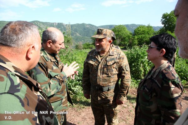 Bako Sahakyan visited a section on the republic’s northern borderline