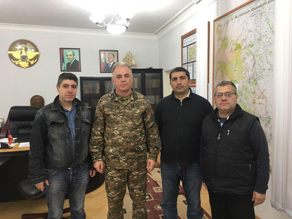 Syrian-Armenians in Armenia provided assistance to Armenian soldiers