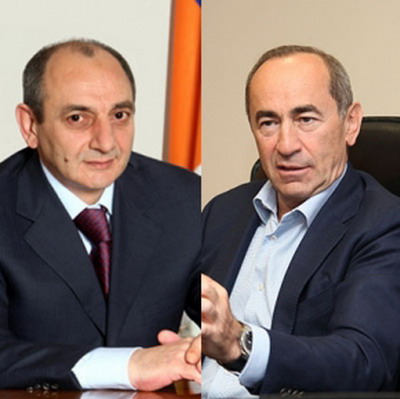 Artsakh  President Bako Sahakyan and the Republic of Armenia second President Robert Kocharyan held a meeting
