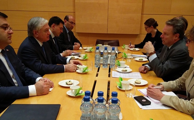 Armenian Foreign Minister Meets President of OSCE Parliamentary Assembly