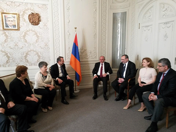 Bako Sahakyan visited the Embassy of the Republic of Armenia in Brussels