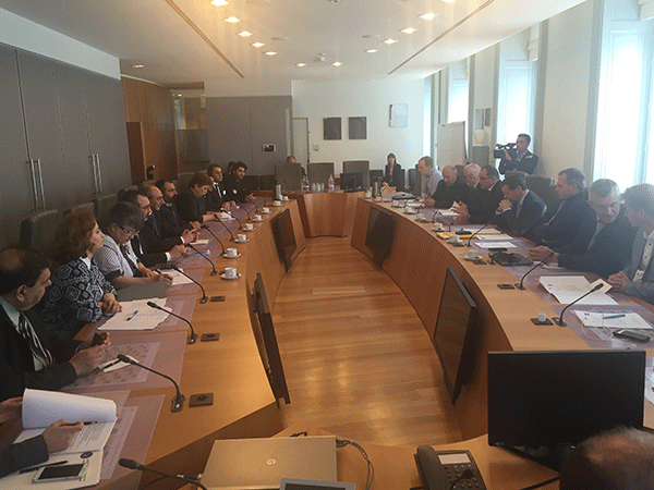 Bako Sahakyan met with a group of parliamentarians of the Brussels Flemish Parliament at the head of its speaker Jan Peumans