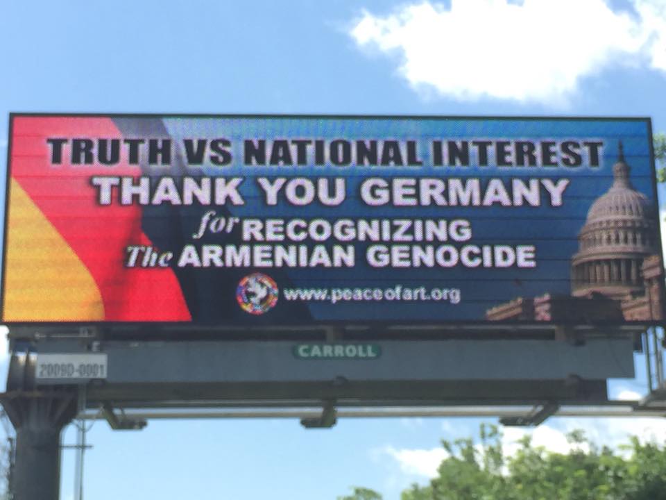 Truth versus national interest: Billboard thanking Germany goes up in Massachusetts