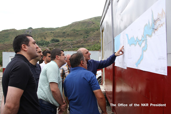 Bako Sahakyan considered the utilization of the region’s hydro resources as strategically important