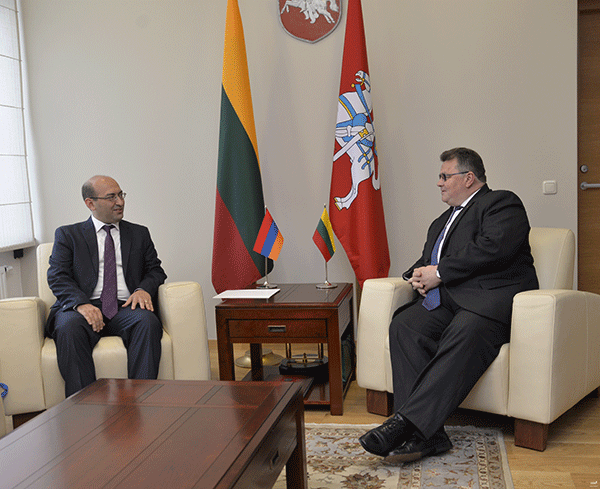 Ambassador Mkrtchyan’s meeting with Foreign Minister of Lithuania
