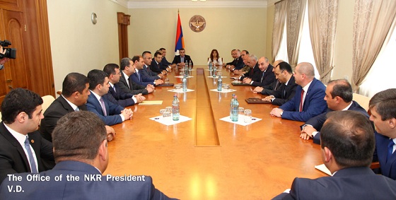 Issues related to the cooperation between Yerevan and the NKR capital and regions were discussed during the meeting