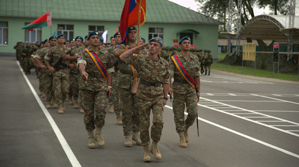 Servicemen of Armenia’s Armed Forces participating in “Unbreakable Brotherhood 2016” exercise