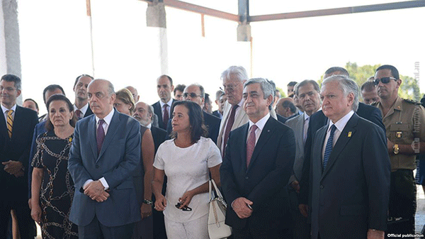 Sarkisian Attends Groundbreaking For New Armenian Embassy In Brazil