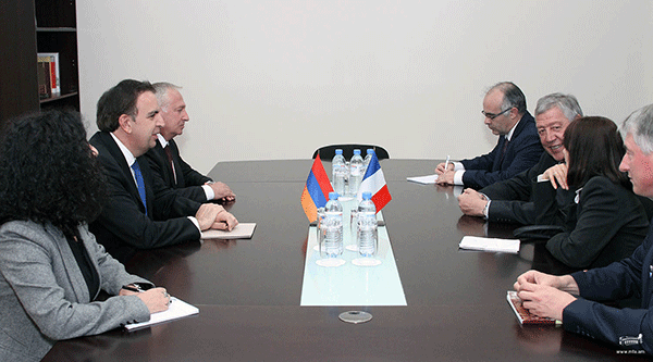 The French Parliamentary delegation’s meeting at the MFA of Armenia