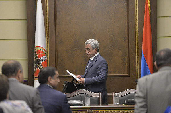 Remarks of the President of Armenia, Chairman of the Republican Party of Armenia Serzh Sargsyan at the RPA Council meeting