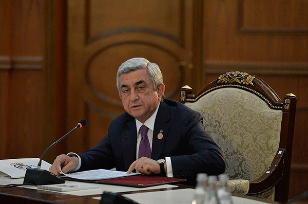 Serzh Sargsyan participated at meeting of Council of CIS Heads of State in Bishkek