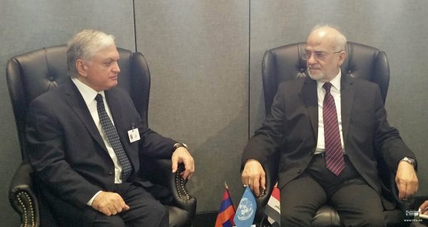 Meeting of Foreign Minister of Armenia and Iraq