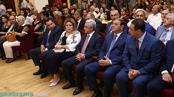 Serzh Sargsyan attended the opening ceremony of totally renovated P. Tshaykovski Secondary Musical School