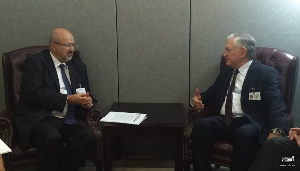 Edward Nalbandian had a meeting with OSCE Secretary General Lamberto Zannier