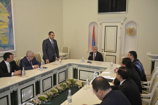 Serzh Sargsyan introduced newly appointed Prosecutor General Arthur Davtian