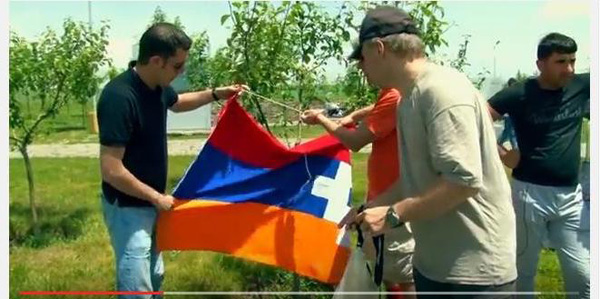 Suren Sargsyan. “Foreign base jumpers flew with Artsakh flag” (Video)