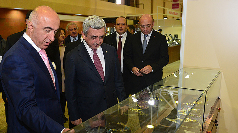 President attended the opening ceremonies of the Yerevan Show-2016 and Yerevan Fair Trade Center