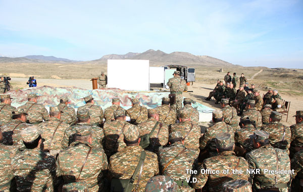 Bako Sahakyan. all the command units would make the necessary conclusions and carry out appropriate work for consistent increase of the Defense Army’s combat efficiency