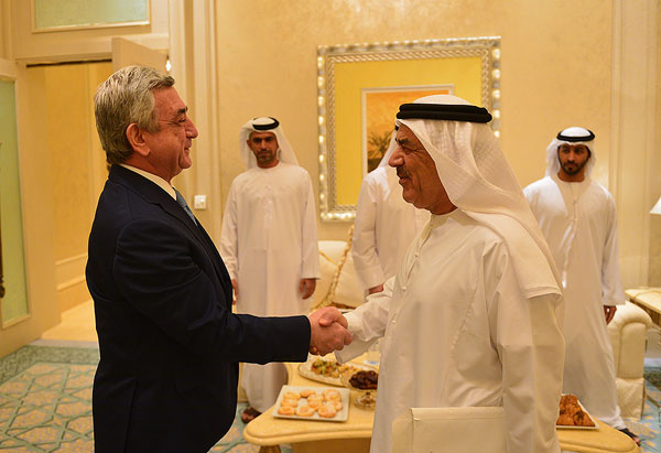 President Sargsyan met with the heads of the UAE investment and development companies of the UAE