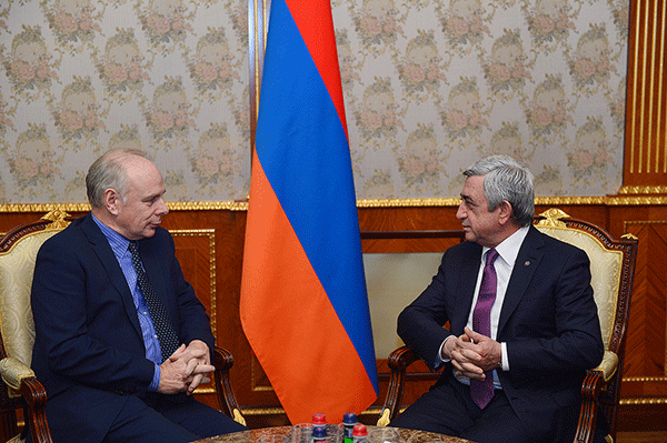 President Serzh Sargsyan received the Head of PACE European Conservatives Group Ian Liddell-Grainger
