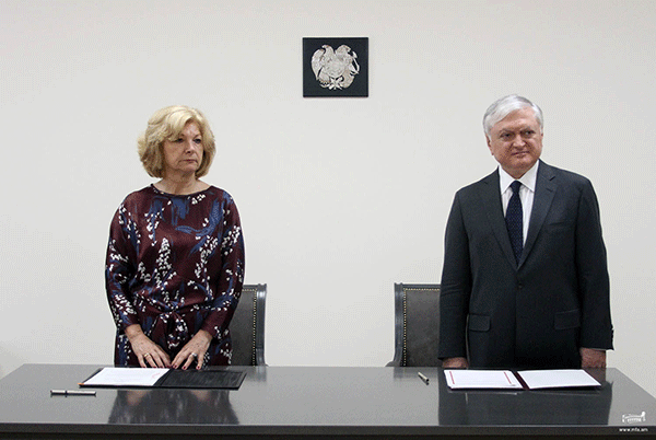 Foreign Minister of Armenia received Deputy Director General of the International Centre for Migration Policy Development