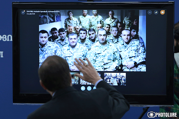 Traditional video conference connected Armenian peacekeepers with their family members