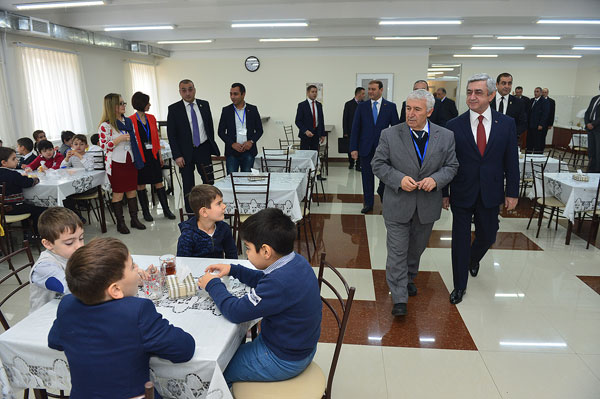 President Serzh Sargsyan visited the Quant college
