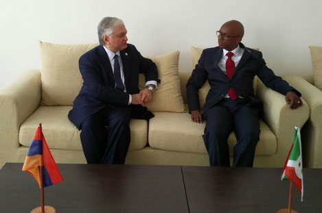 Edward Nalbandian’s meeting with the Minister of Foreign Affairs of Burundi