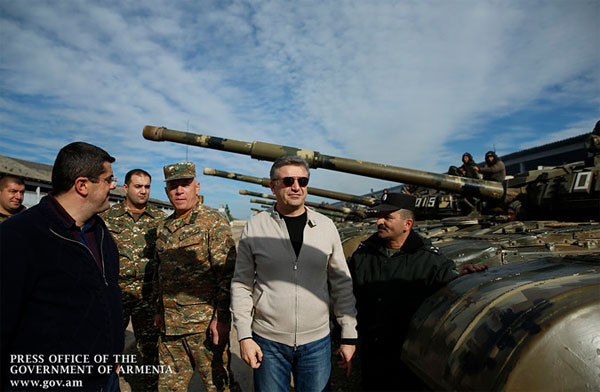RA, NKR Prime Ministers Inspect Military Strongholds Refurbishment Activities