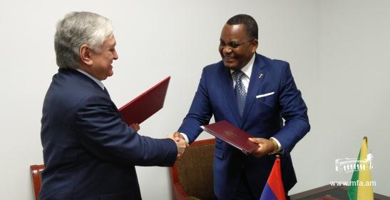 Foreign Minister of Armenia met with Foreign Minister of Congo