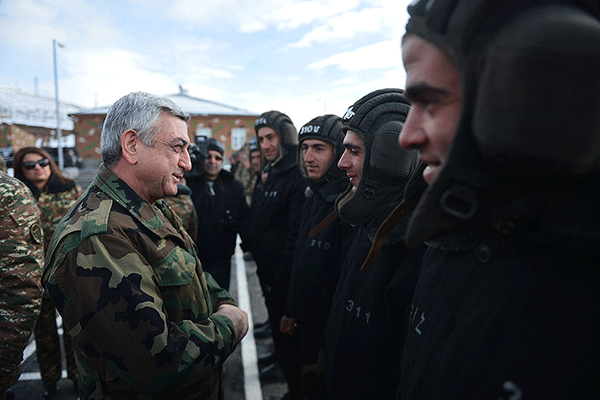 Serzh Sargsyan will visit the southeast segment of the border and then Artsakh