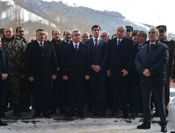 President Serzh Sargsyan’s working visit to Vayots Dzor
