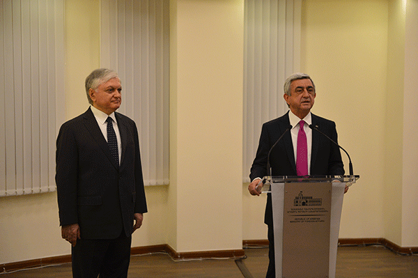 President participated at the New Year and Holy Christmas reception at the Ministry of Foreign Affairs
