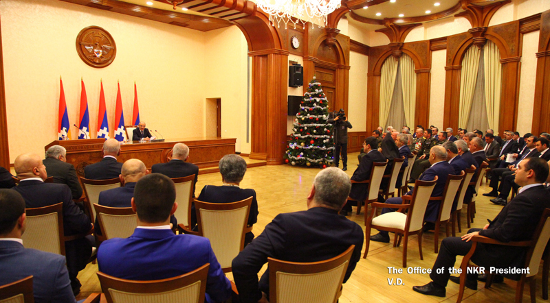 Ceremony of awarding a group of Defense Army servicemen and freedom fighters for bravery and courage