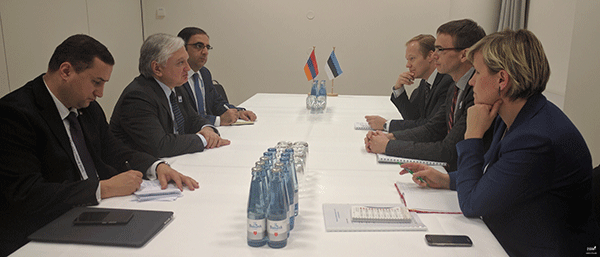 Meeting between Foreign Ministers of Armenia and Estonia