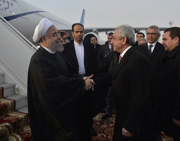 President of Iran Hassan Rouhani has arrived to Armenia on official visit