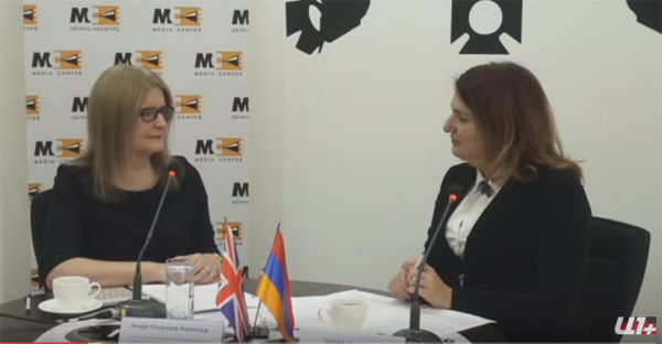 “The Interview of Judith Farnworth, Ambassador of Great Britain in Armenia, at Media Center”